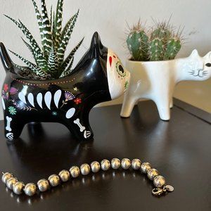 $325 Tiffany & Co Beaded Ball 925 Sterling Silver Bracelet 7.25" ($600 MSRP)